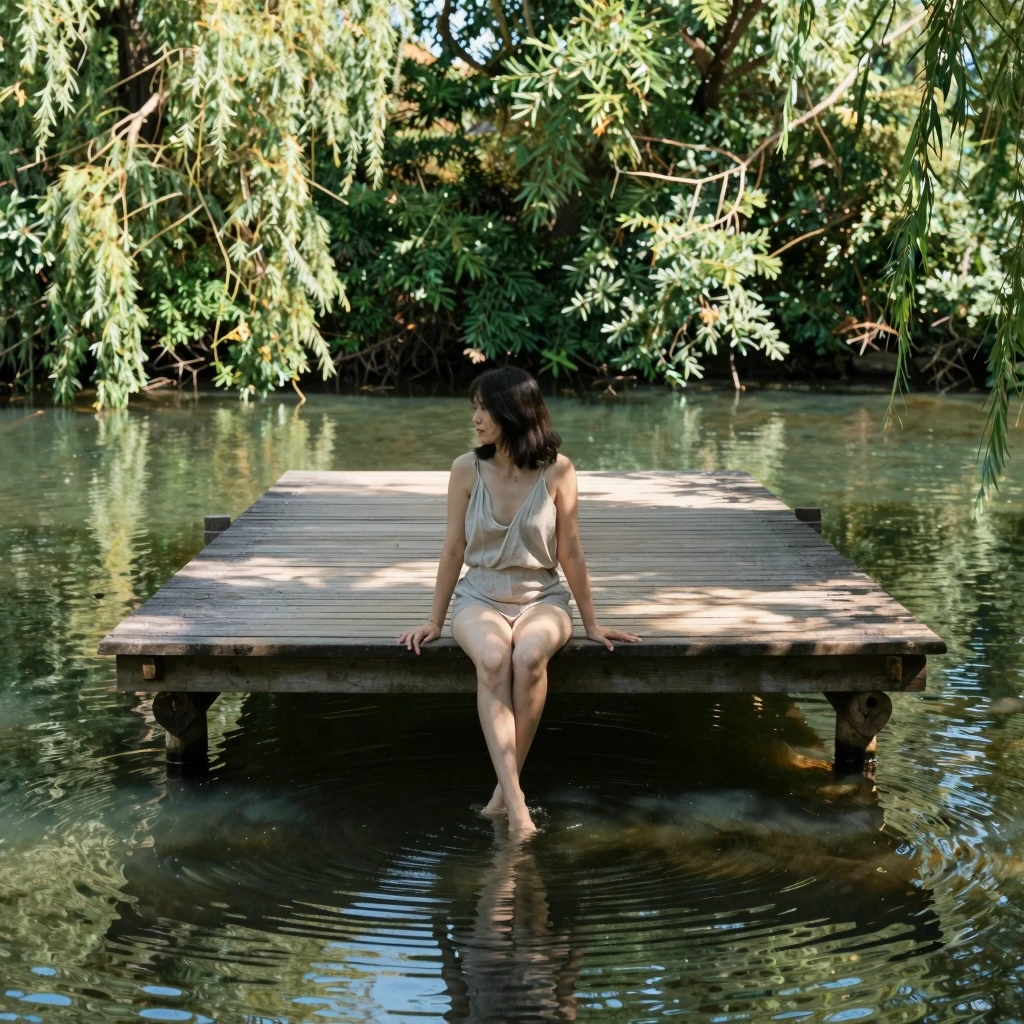 Nærbilde av vann som renner i mykt lys